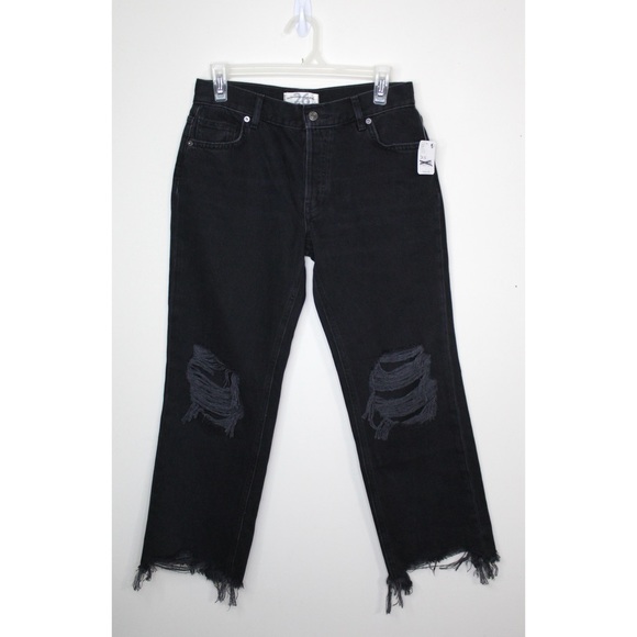 Free People Maggie Mid-Rise Straight-Leg Jeans Size 26S - Picture 5 of 16